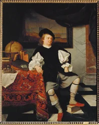 Merchant in his office