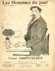 Cover of Les Hommes du jour, Satirical in B & W