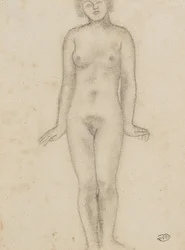 Study for the Central Sculpture of the Three Nymphs
