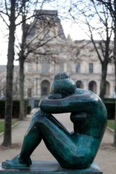 Tuileries Garden, Aristide Maillol, The Night, Paris, France (photo)