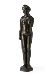 Standing Bather, with Drapery over Right Arm