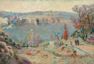 Valley of the Sédelle at Pont Charraud: White Frost