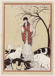Circe Feeding the Companions of Odysseus after Turning Them into Pigs