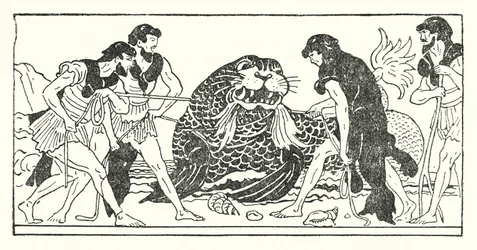 Menelaus and His Companions Attempting to Capture the Sea God Proteus