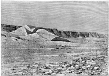Cliffs of the Igharghar, taken from the north of Temassinin