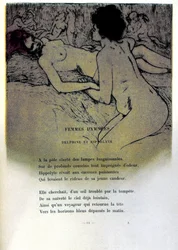 Illustration by Armand Rassenfosse (1862-1934) for the poem Damned Women in Les Fleurs du Mal by Charles Baudelaire (1821-1867) 1899