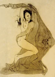 Illustration from Les Fleurs du Mal, Poems by Charles Baudelaire