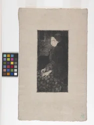 Seated Woman With Feathered Hat
