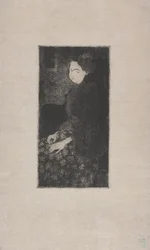 Seated Woman with Feathered Hat