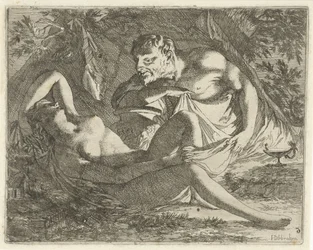 Sleeping Nymph Spied on by a Satyr