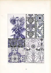 Cornflower Ornament Studies in Blue Tones