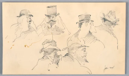 Sketches of Heads of Men