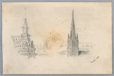 Two Sketches of Steeples