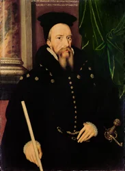 Portrait of William Cecil, 1st Baron Burghley (1520-98) Lord High Treasurer