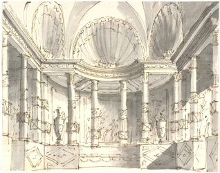 Interior with Columns