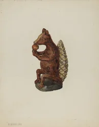 Pennsylvania German Squirrel Figure