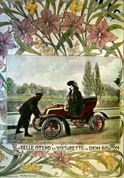 La Belle Otero at the Wheel of a De Dion-Bouton Car, c.1900
