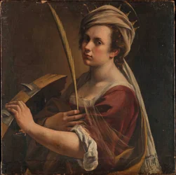 Self-Portrait as Saint Catherine of Alexandria, ca. 1616