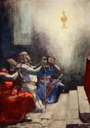 Galahad Alone Could See the Perfect Beauty of the Holy Grail, c.1925