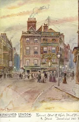 Vanished London - Holywell Street and Wych Street, from the Strand