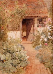 Cabbages in a Cottage Garden