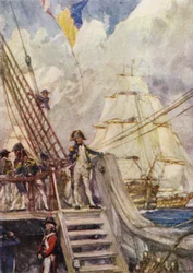 Nelson in chase of the French Fleet