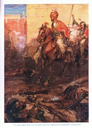 The first sight that met his gaze was the bodies of his murdered countrymen