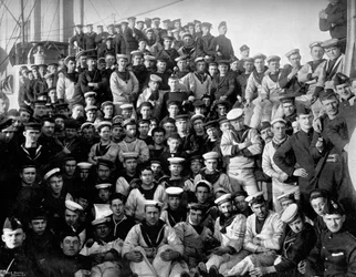 The company of the first class cruiser, HMS Imperieuse, 1896