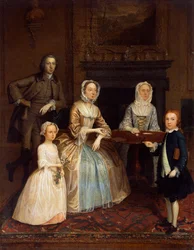 Mr and Mrs Richard Bull and family, 1730-80