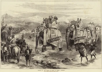 Arrival of the Prince of Wales at Jummoo, Cashmere