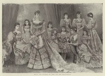 HRH the Duchess of York and Her Bridesmaids