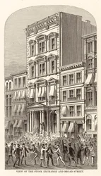 View of the Stock Exchange and Broad Street