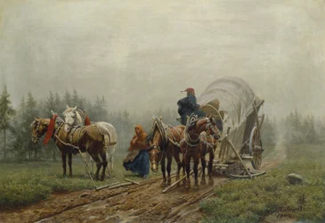 The Broken Freight Wagon, 1862
