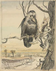 A Squirrel and a Crow