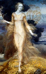 A Young Woman in a Garden