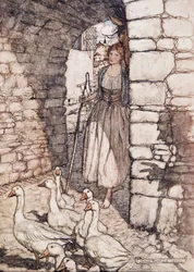 Alas! Dear Falada, there thou hangest