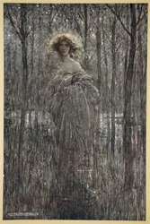 Fair Helena, who more engilds the night Than all you fiery oes and eyes of light, illustration from 