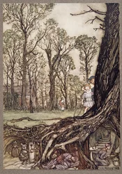 Fairies are all more or less in hiding until dusk, from Peter Pan in Kensington Gardens by J.M. Barrie, pub. 1906