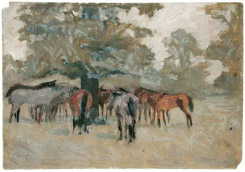Horses Beneath a Tree