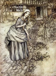 Illustration by Arthur Rackham for A Midsummer Night