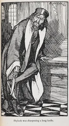 Illustration of Shylock from The Merchant of Venice