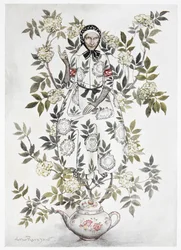 In the Midst of a Tree Sat a Kindly Looking Woman