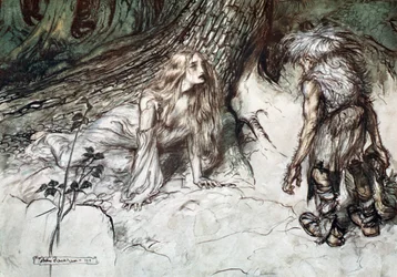 Mime Finds the Mother of Siegfried in the Forest, 1924