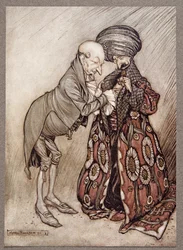 Shook his bald head and murmured, Cold, quite cold, from Peter Pan in Kensington Gardens by J.M. Barrie, pub. 1906