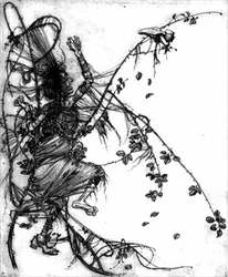 She had to dance whether she liked it or not, illustration from 