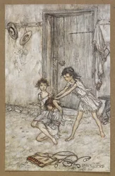 She was a vixen when she went to school. A scene from 