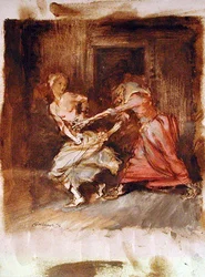 Study for a witch and maiden