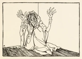 The Hag sat against the wall, from Mongan