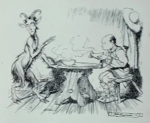 The Man and the Goat, Illustration from 