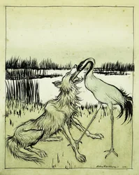 The Wolf and the Crane - Aesop
